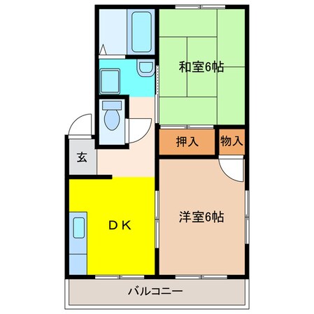 ハイツセンダの物件間取画像